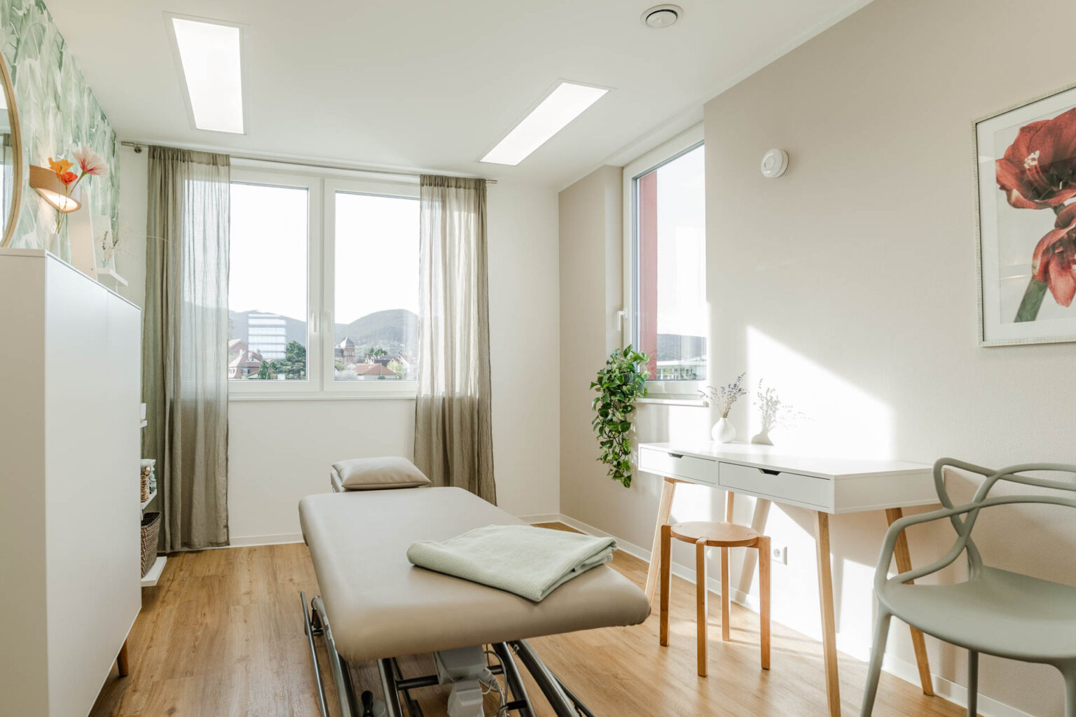 Behandlungsraum von Kathrin Langes Physiotherapiepraxis im Gesundheitszentrum Maikammer